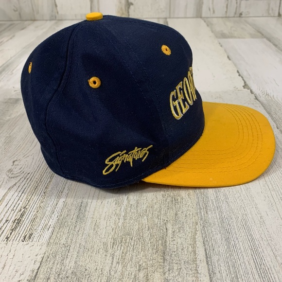 Georgia Tech Yellowjackets Fitted Two Tone Hat Cap Buzz. Duel Embroidered. - Picture 5 of 8